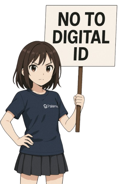 Anime girl with Don't Tread on Inu flag